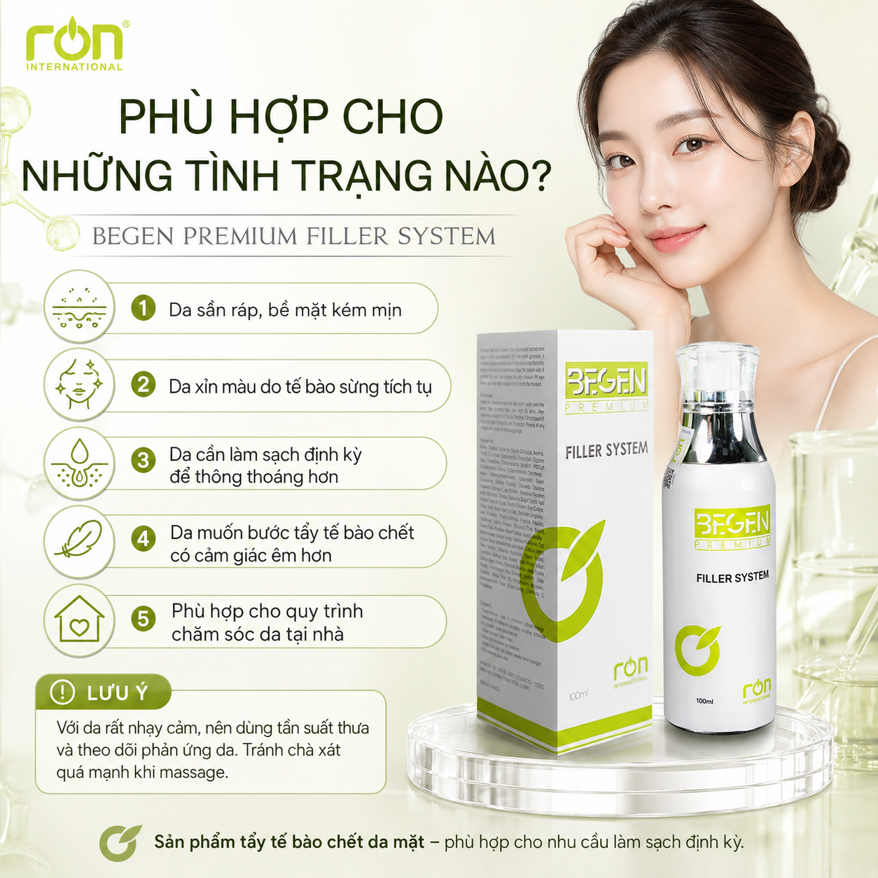 Tẩy Tế Bào Chết Mặt  (Begen Premium Filler System)100ml
